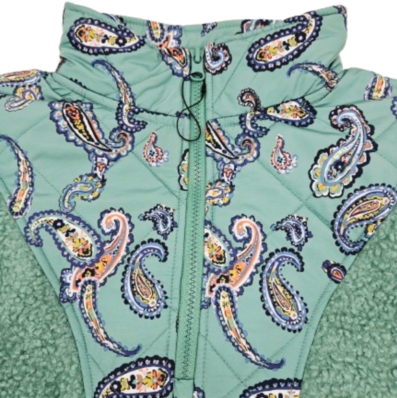 NWOT Vera Bradley Teddy Fleece Pullover Quarter Zip - Picture 4 of 9
